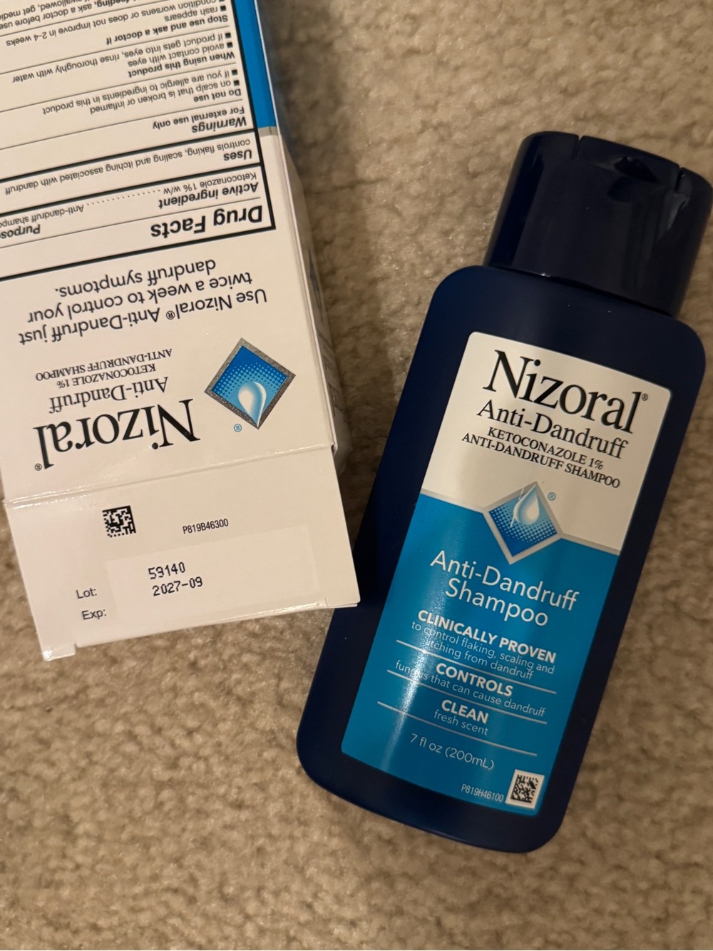 NEW Nizoral Anti-Dandruff Shampoo with 1% Ketoconazole, Fresh Scent, 7 Fl Oz